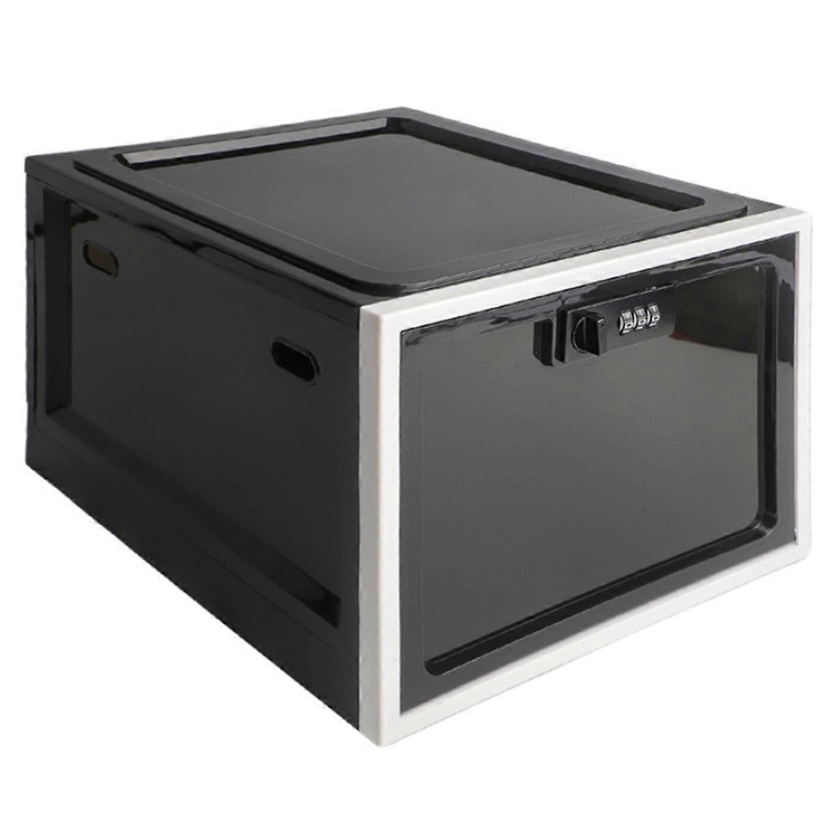Boîte de rangement verrouillable pour médicaments, boîte de rangement verrouillable pour téléphone portable, noire