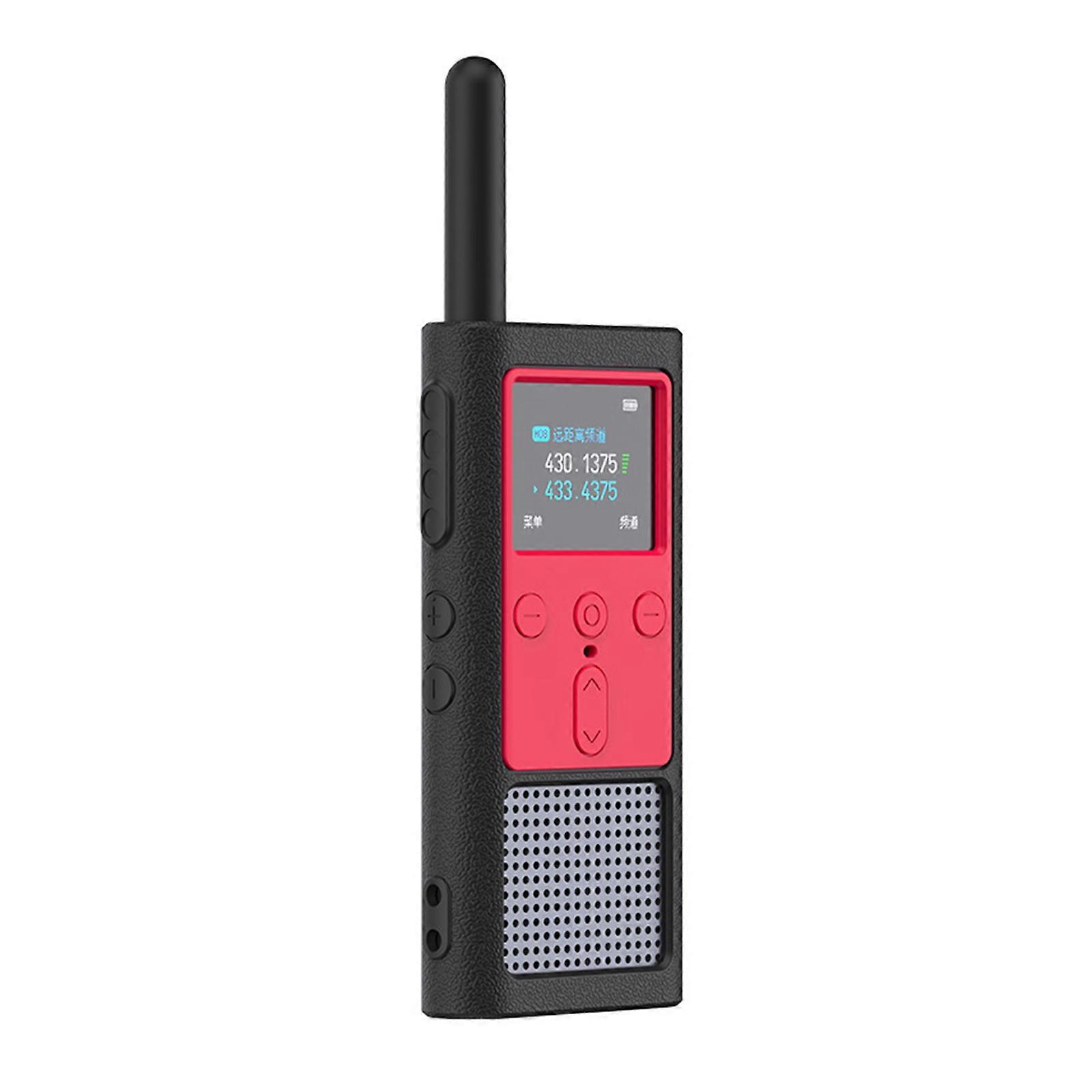 Mobile Radio Cover Protective Case Sleeve Anti-scratch Two Way Radio Frame Housing for Walkie Talkie 2S Shockproof Shell black red