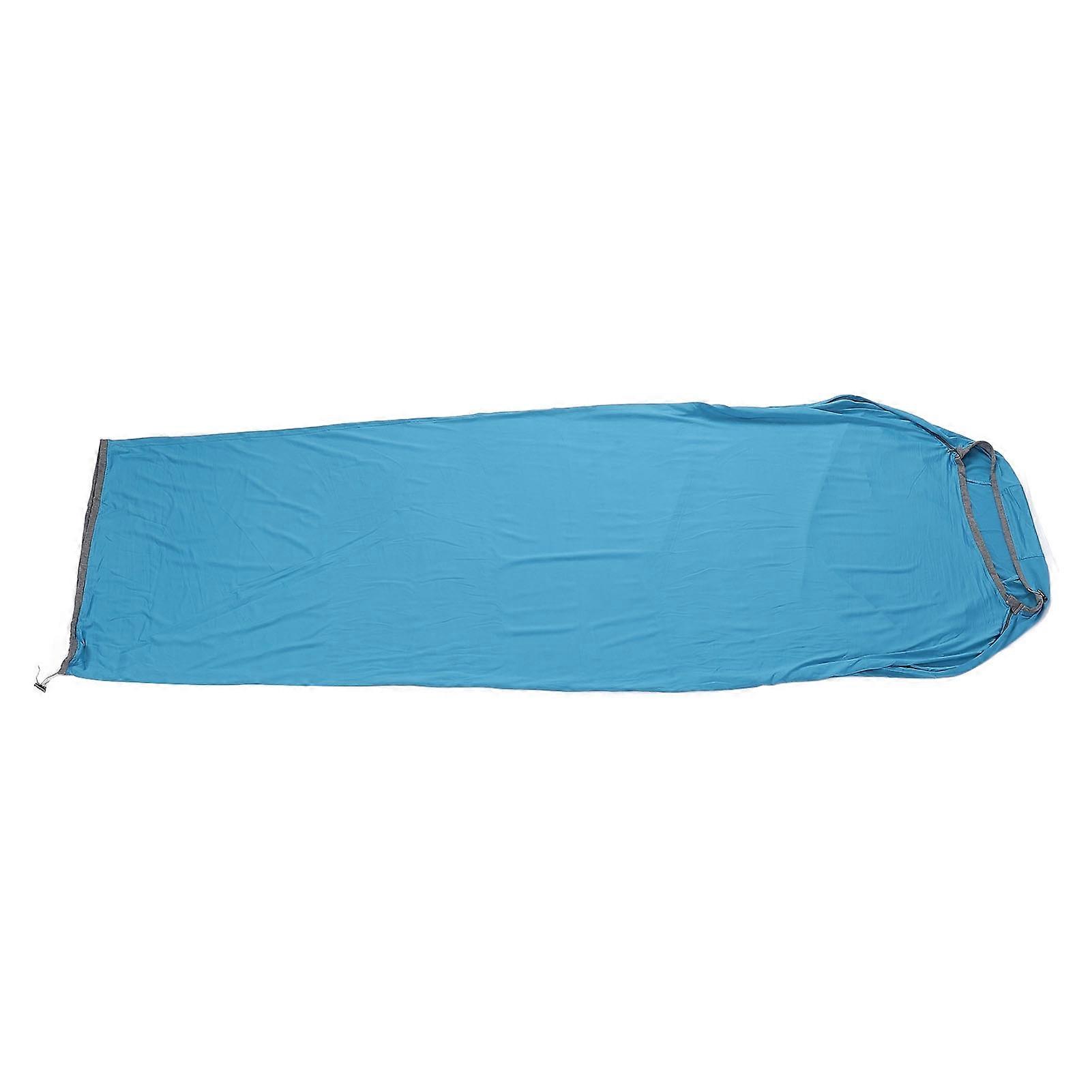 Lightweight Sleeping Bag Liner Dirt Resistant High Elastic Portable Sleep Sack Liner for Backpacking Hotel Camping Hostels Light Blue