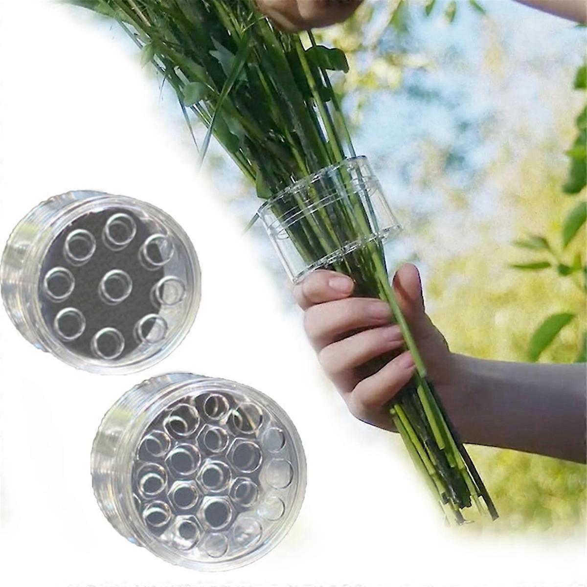 Spiral Ikebana Stem Holder, Reusable Floral Grid for Vase, L+S