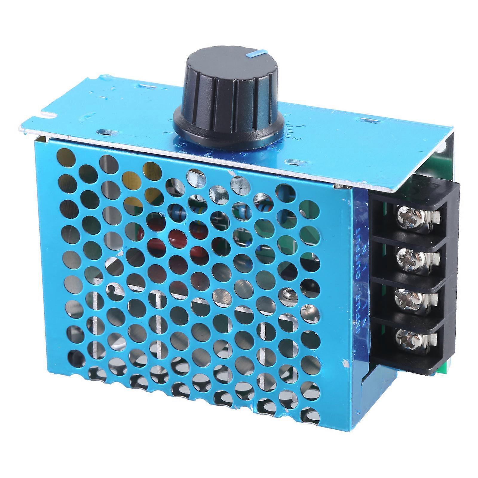 AC 220V 4000W High Power SCR Speed Controller Electronic Voltage Regulator Gover Silver