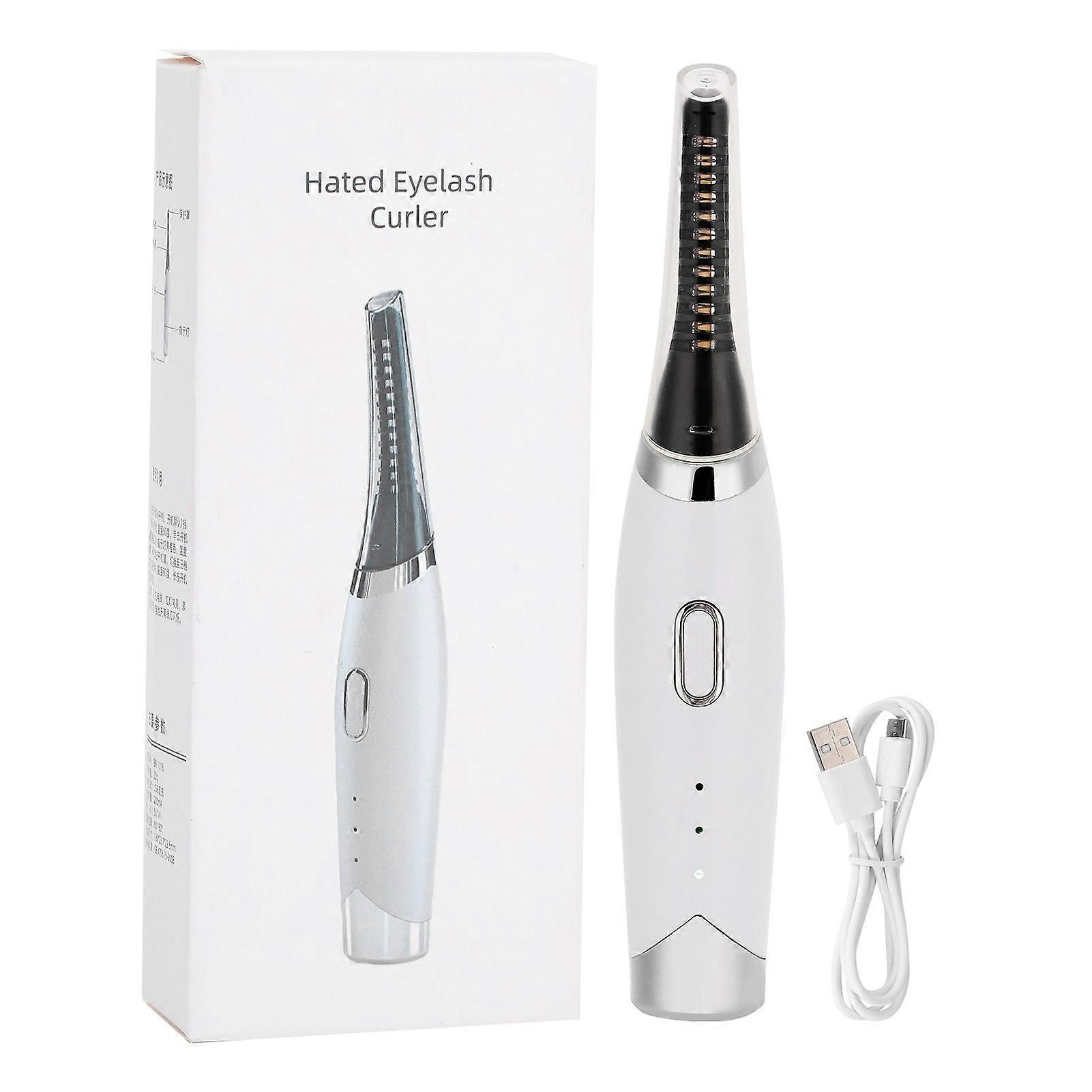 Electric Eyelash Curler Long Lasting Heated Perming USB Rechargeable Makeup Tool