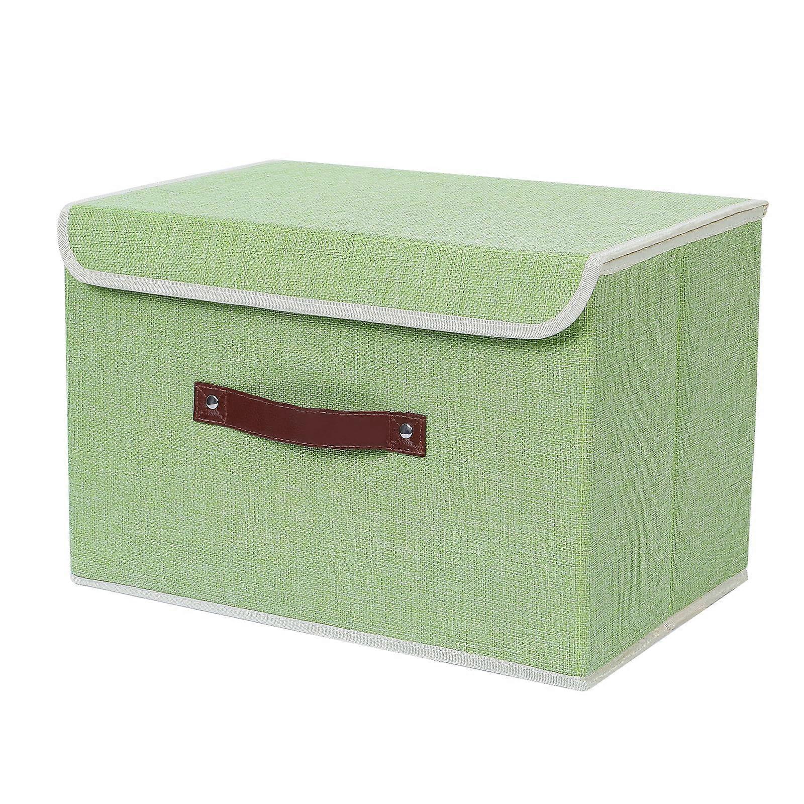 Collapsible Linen Fabric Storage B for Clothes Storage Large Size