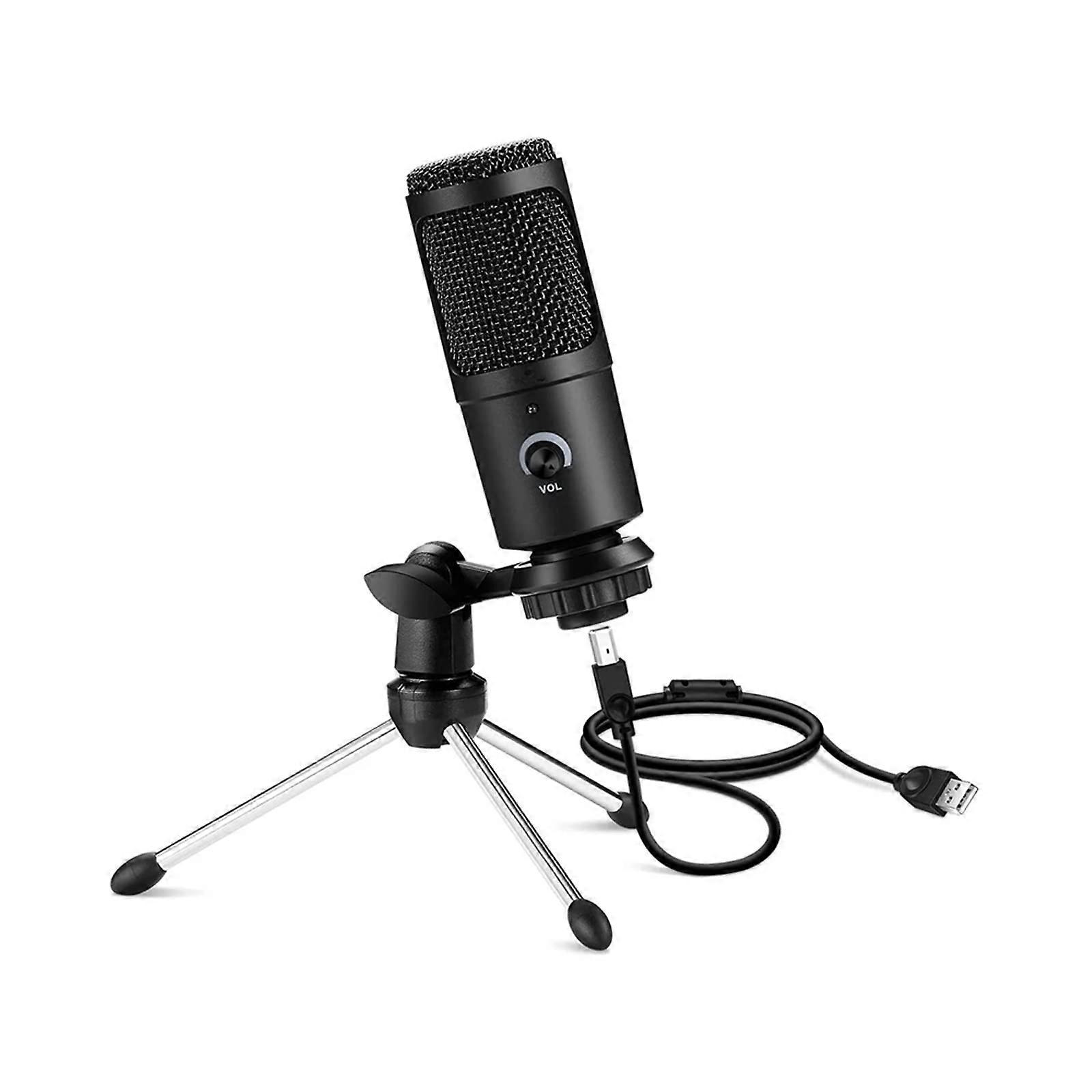 USB Microphone, Professional USB Condenser Microphones for PC Computer Laptop Singing Gaming Streaming Recording Studio