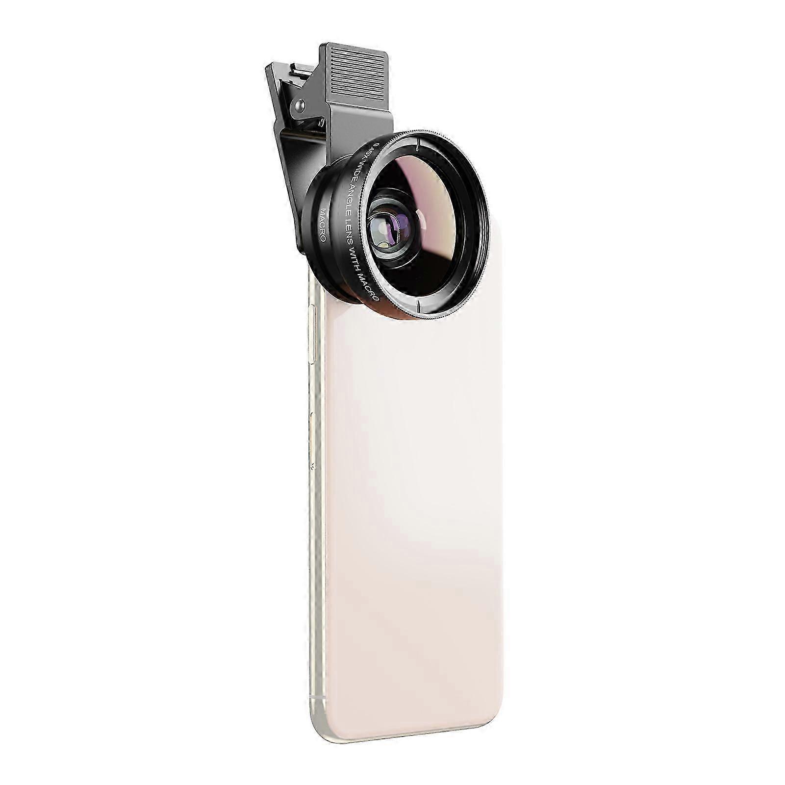 APL-0.45WM Κιτ φακών τηλεφώνου 0.45X Super Wide Angle &; 12.5X Super Macro Lens HD Φακοί κάμερας με κλιπ φακού για iPhone Samsung Huawei Xiaomi More-2025-s