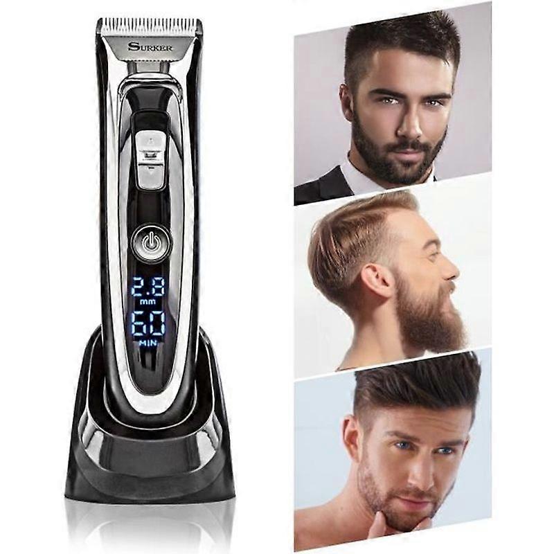 PRO- Ceramic Titanium Cordless Clipper WITH LCD SCREEN