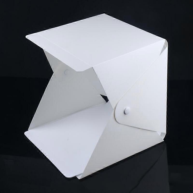 Mini Portable Foldable Photography Studio Light Box Kit Tent With White & Black Backdrop for Camera Photos USB LED Light
