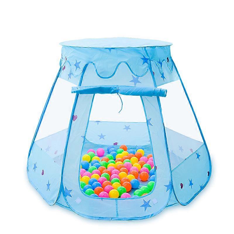 Popup Princess Tent with Colorful Star Print Foldable Portable Durable Easy to Store Lightweight Best Gift for Girls