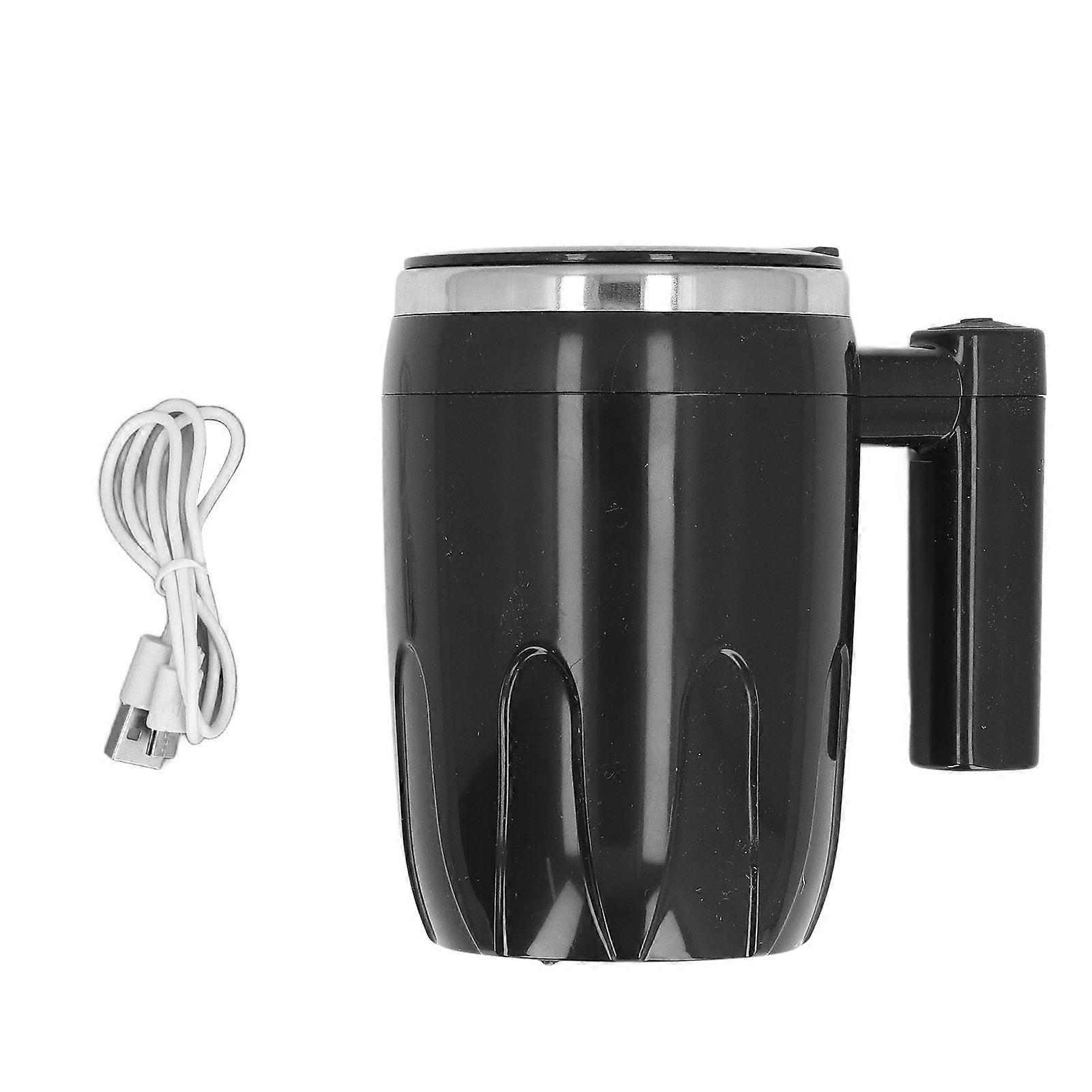 Self Stirring Coffee Mug Rechargeable with Lid Portable Electric Magnetic Automatic Mixing