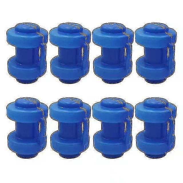 Trampoline Caps 25 Mm,trampoline End Caps(8pcs, Blue)