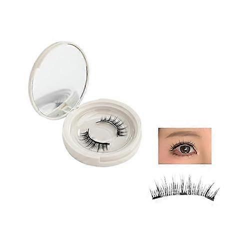 Magnetic Lashes, Magnetic Eyelashes, Waterproof Reusable Self Adhesive Magnetic Eyelashes Natural Look, Magnetic Lashes with Applicator No Glue (1set