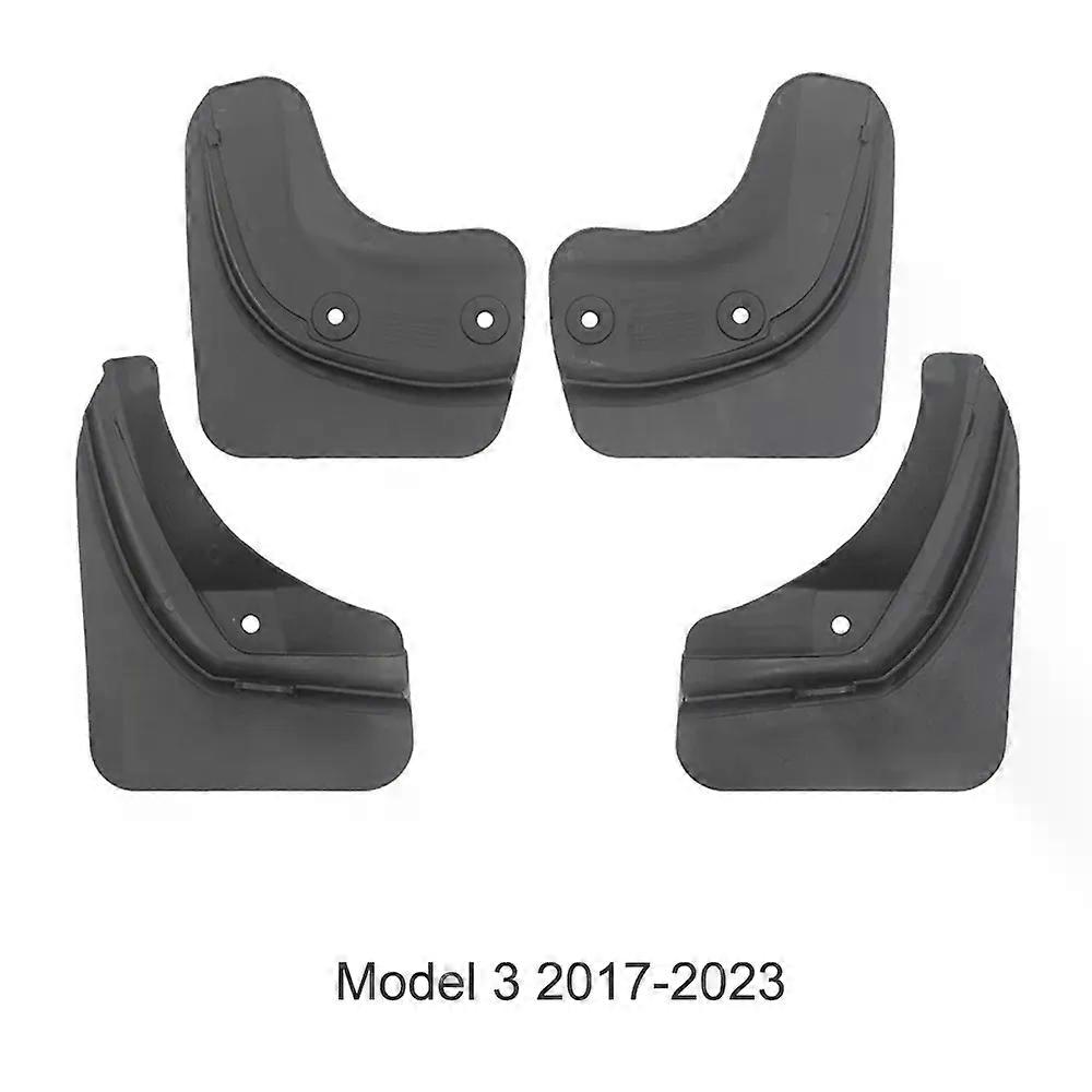 Stänkskydd för Tesla Model 3 - Mattskärmar, ingen borrning krävs, TPE-stänkskydd, tillbehör