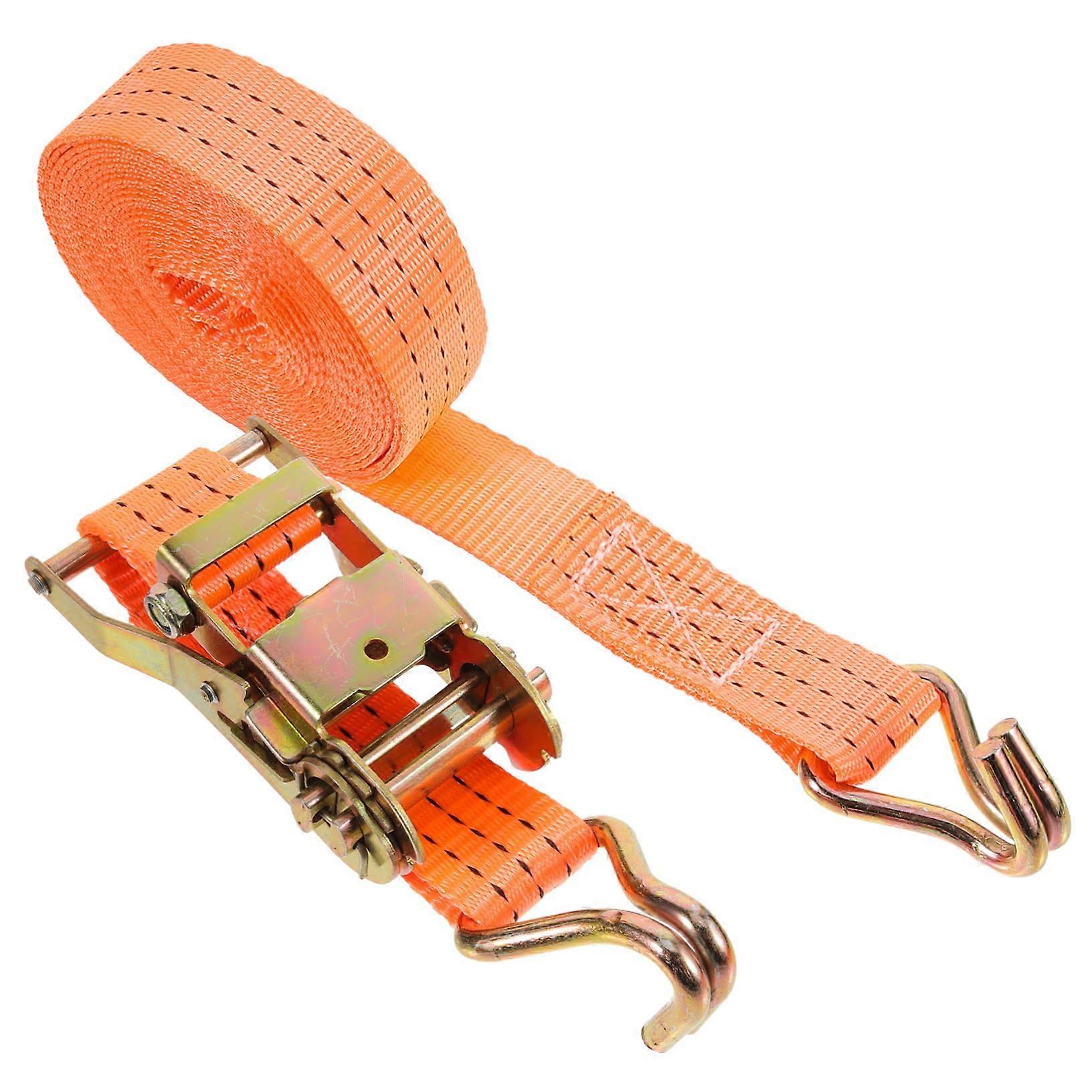 1 Set Ratcheting Tie Down Straps Endless Ratchet Cargo Straps Straps 6m Polyester Lashing Straps for Trucks