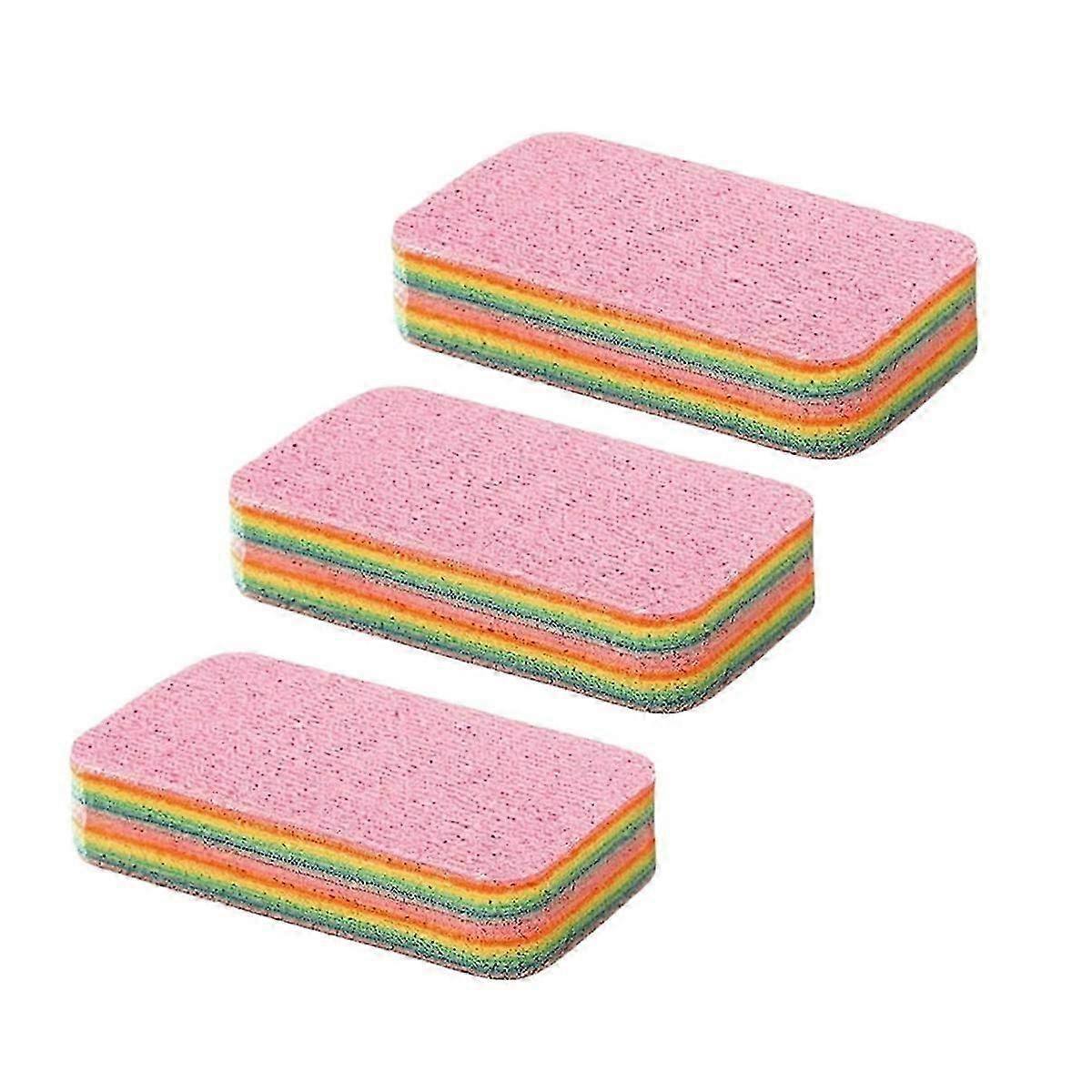 Peelable Multilayer Microfiber Cleaning Sponge Block - 3PCS for Kitchen