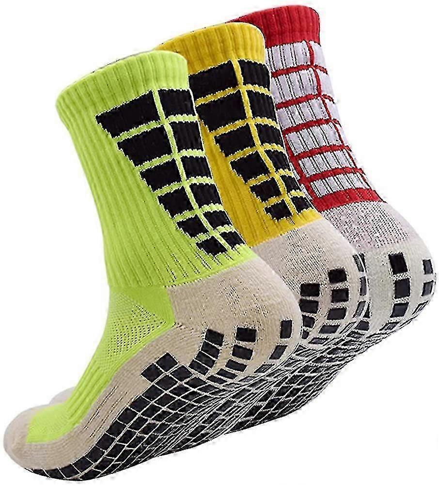 アンチスリップサッカーソックス、ノンスリップスポーツグリップソックス、ブラック