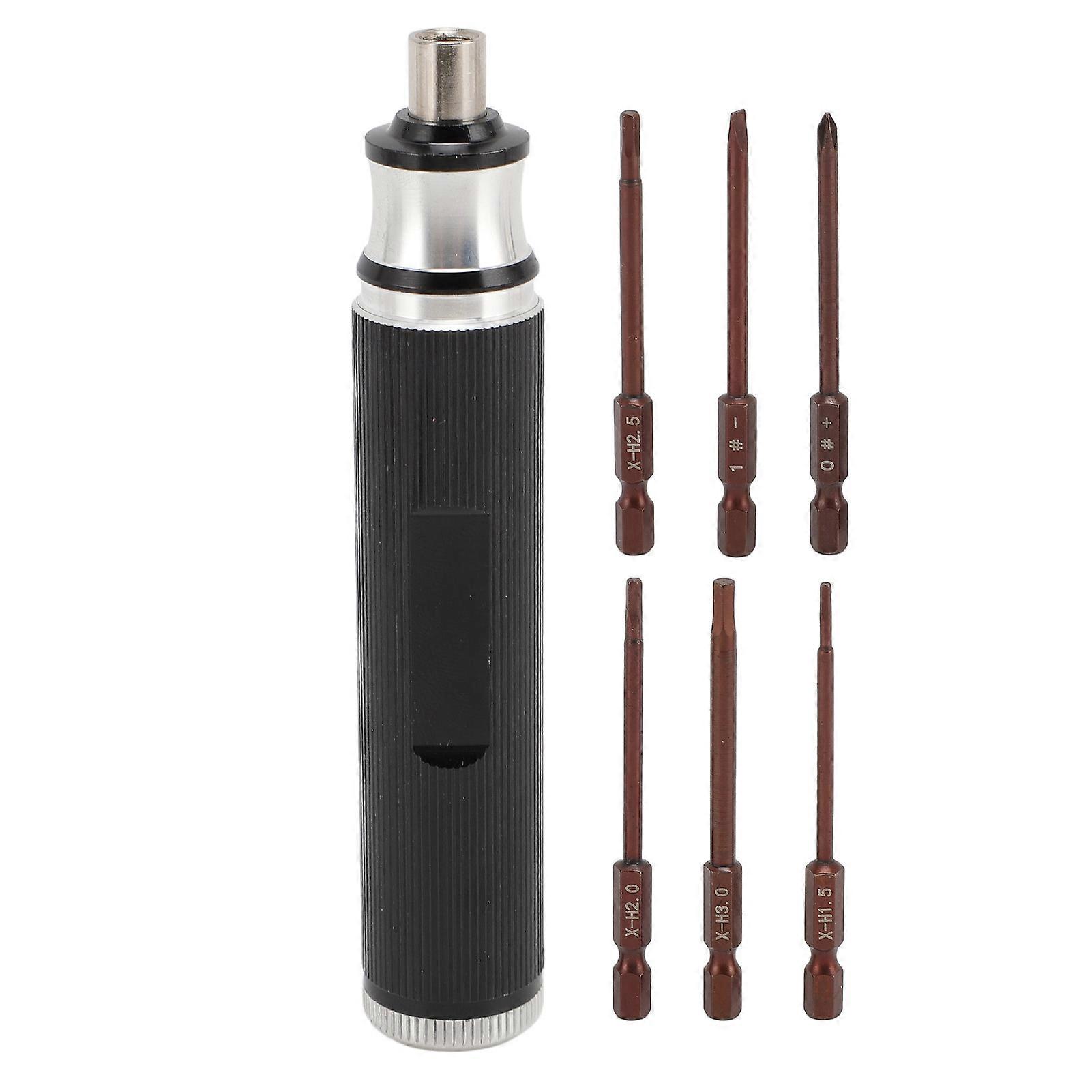 6 in 1 RC Hex Screwdriver Set 1.5 2.0 2.5 3.0mm Slotted Screwdriver Metal RC Tool Set for E REVO for UDR for Rgt Helicopter Cars