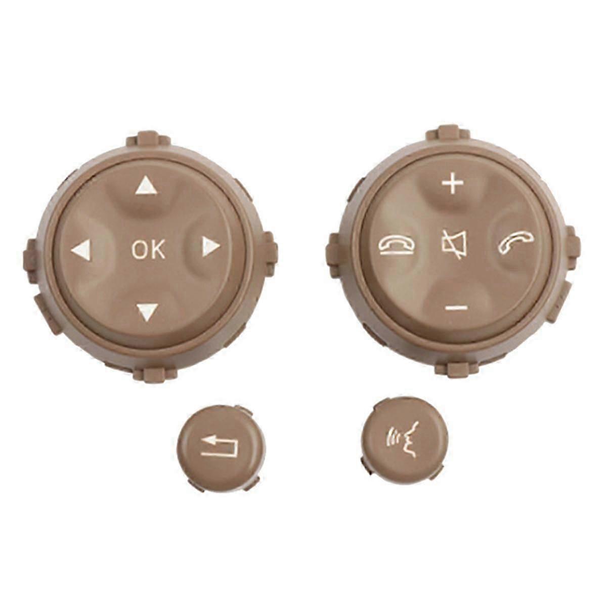 S クラス W221 2006-2009 W216 2007-2013 ベージュカーアクセサリー用カーマルチファンクションステアリングホイールボタン