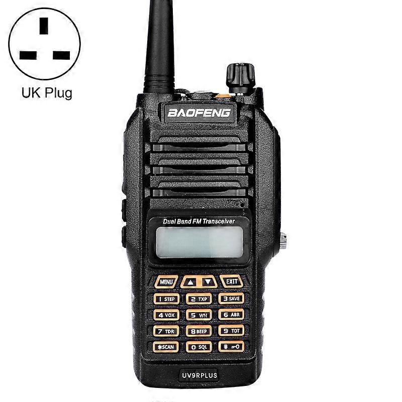 BaoFeng BF-UV9R Plus 10W Impermeabile Dual Band Radio Antenna Portatile Walkie Talkie, Spina UK