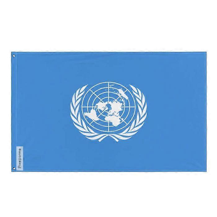 United Nations Flag – 90 x 150 cm – Polyester – Iron eyelets – Durable