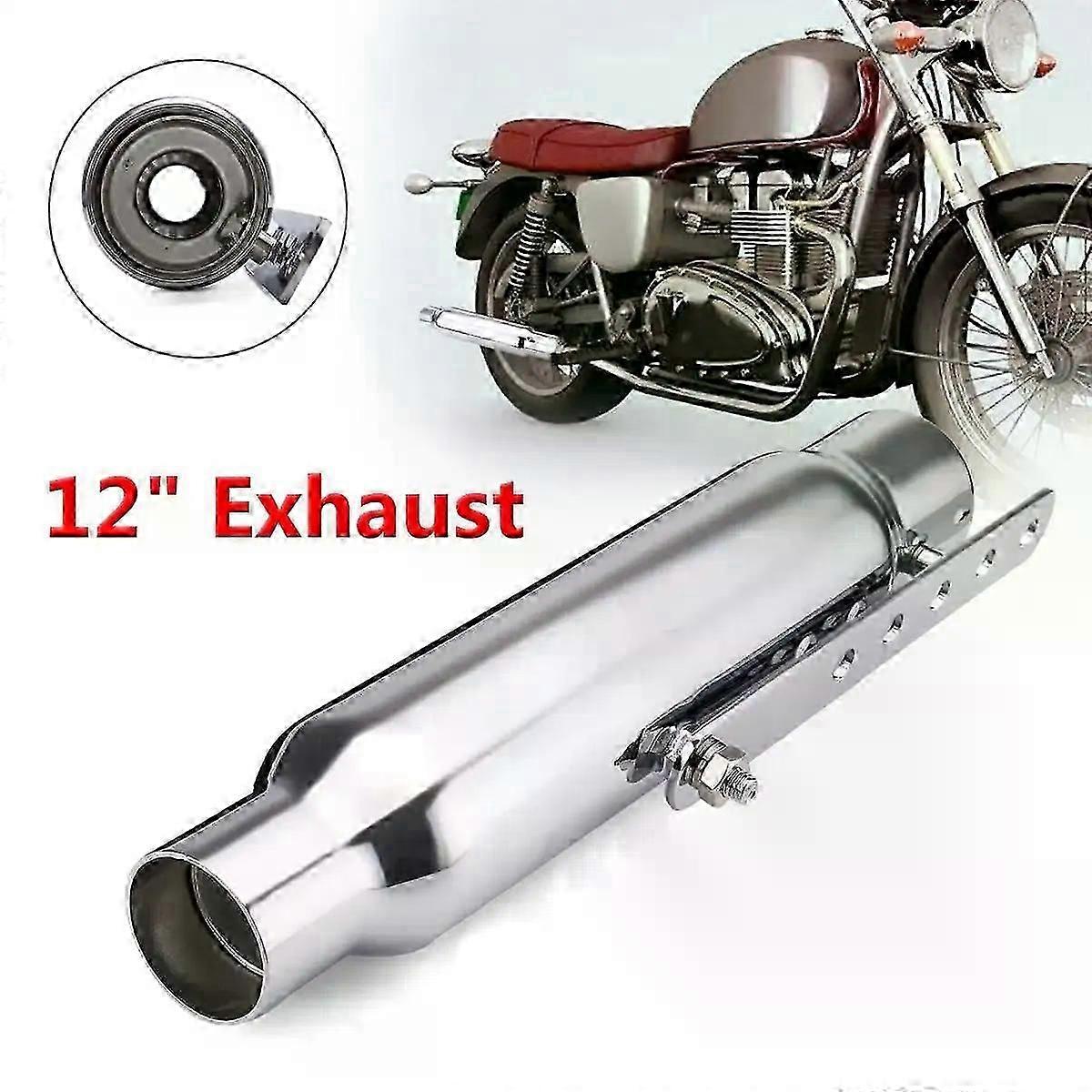 دراجة نارية العادم كاتم الصوت الرجعية خمر الكلاسيكية الطلاء الكهربائي Escap موتو لمقهى المتسابق بوبر المروحية مخصص