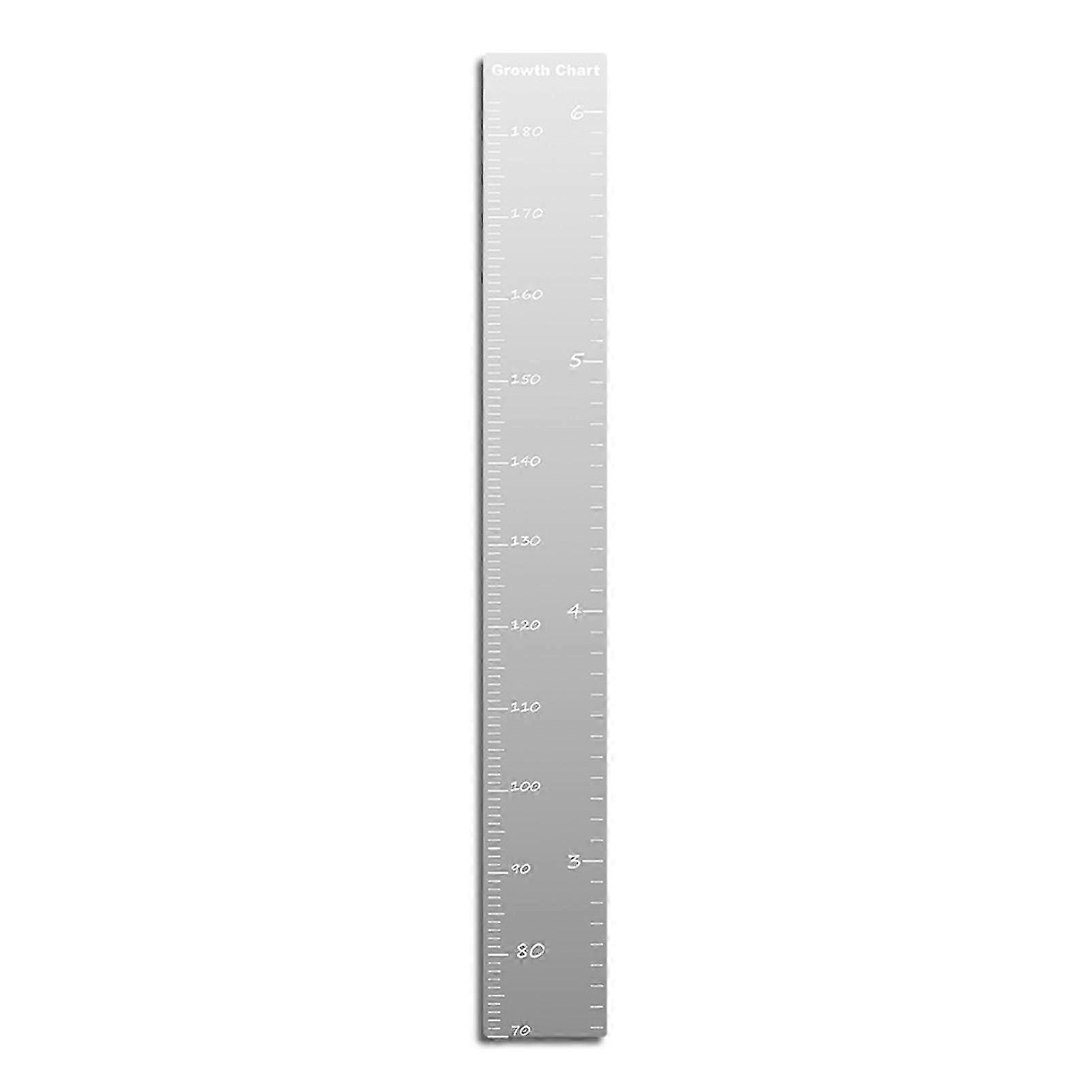 Espelho de gráfico Gowth para parede autoadesivo para crianças Gráfico de crescimento Régua de altura decorativa de parede para quarto de crianças