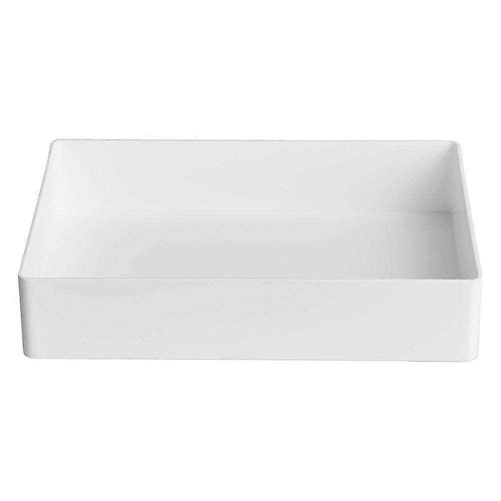 1Pc White Polypropylene Plastic Organizer Multi-purpose Laboratory Storage Tray