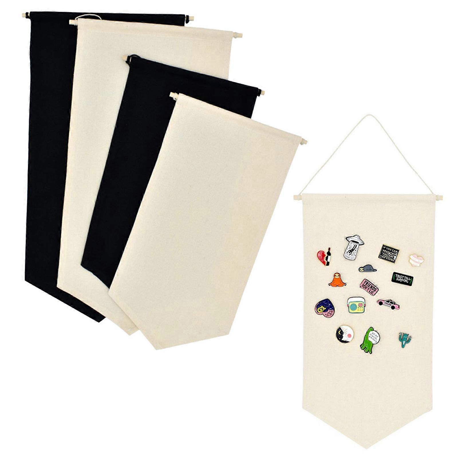 Hanging Brooch Pin Organizer Display Pins Storage for Case Brooch Collection Storage Holder Wall Display for Banner Flag  Black S