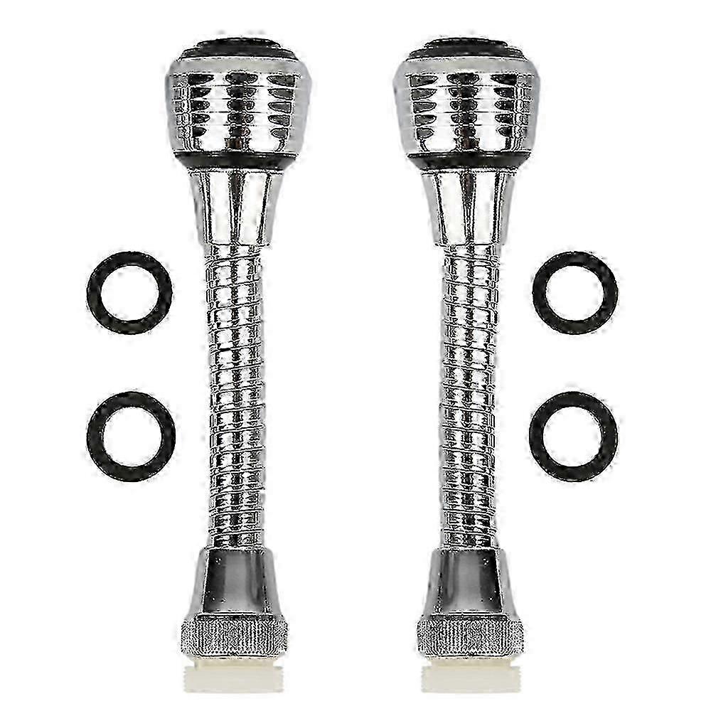 2pcs 360 Faucet Extender Bendable Kitchen Sink Flexible Tap Spray Head Attachment