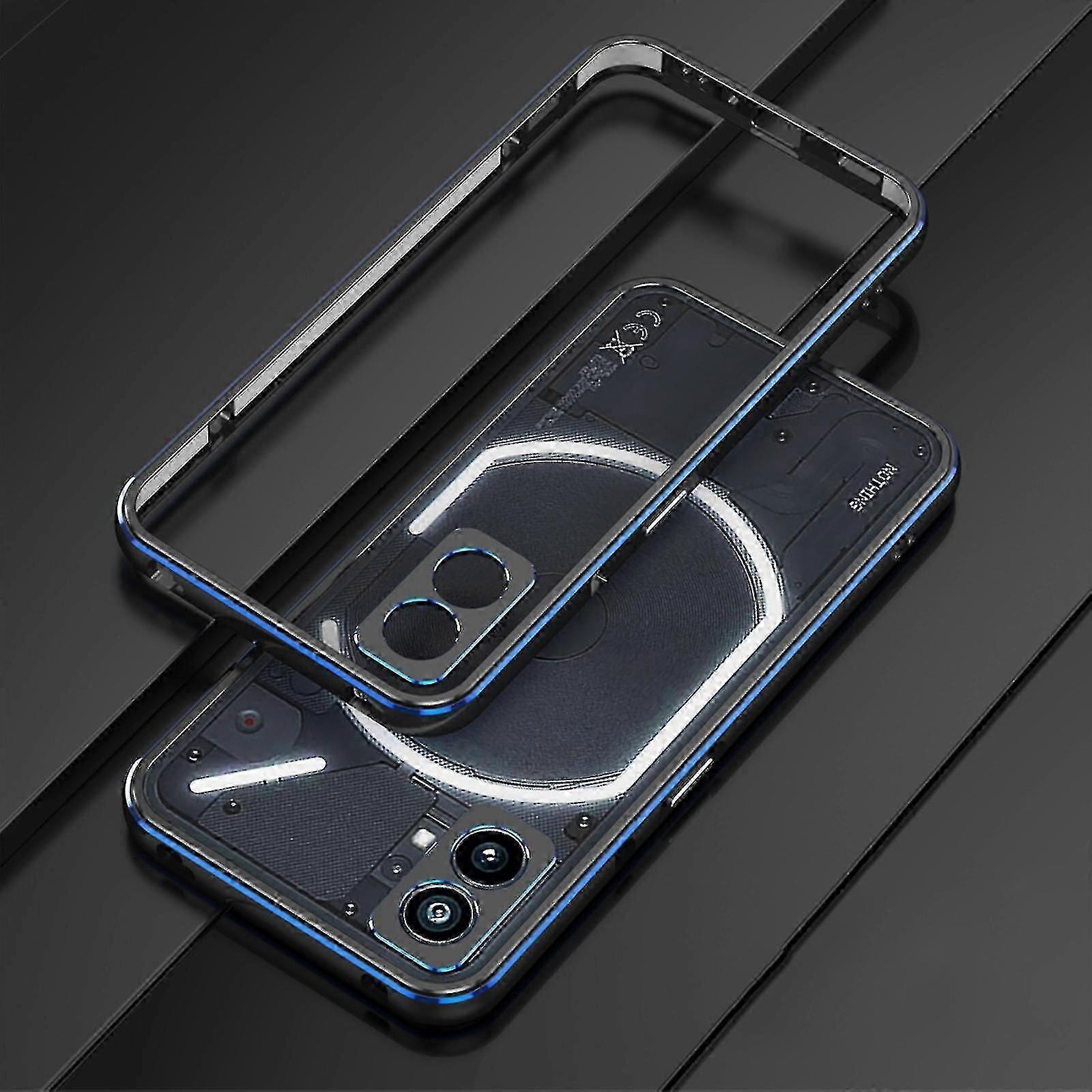 Slim Aluminum Metal Frame Armor with Soft Inner Bumper Case for Nothing Phone 2