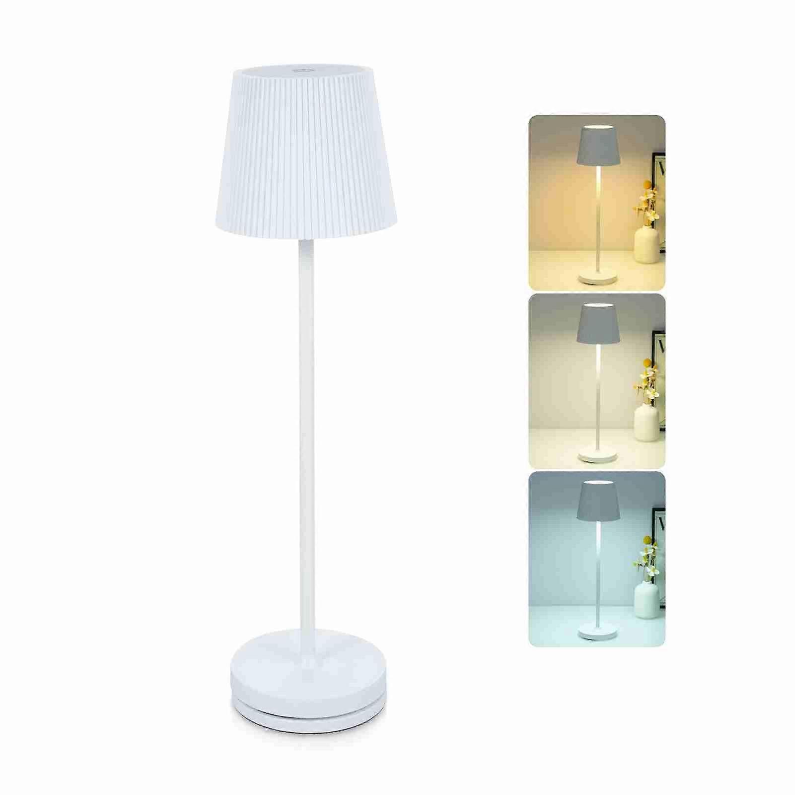 Portable LED Table Lamp Touch Control Stepless Dimmable Desk Lamp Rechargeable Nightstand Lights Simple Metal Atmosphere Lamp Creative Touch Switch A