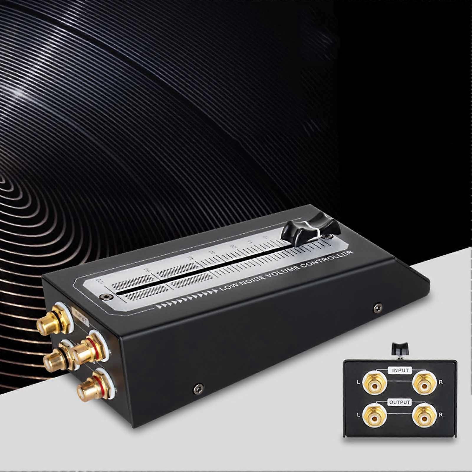 Passive Volume Controller RCA Interface Clear and Pure Sound Output Volume Adjuster for Home Studio