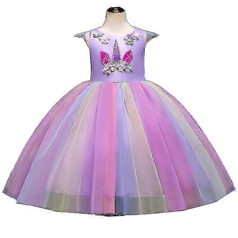 Robe en tulle tutu pour enfants filles adaptée aux fêtes à thème de princesse licorne et aux mariages