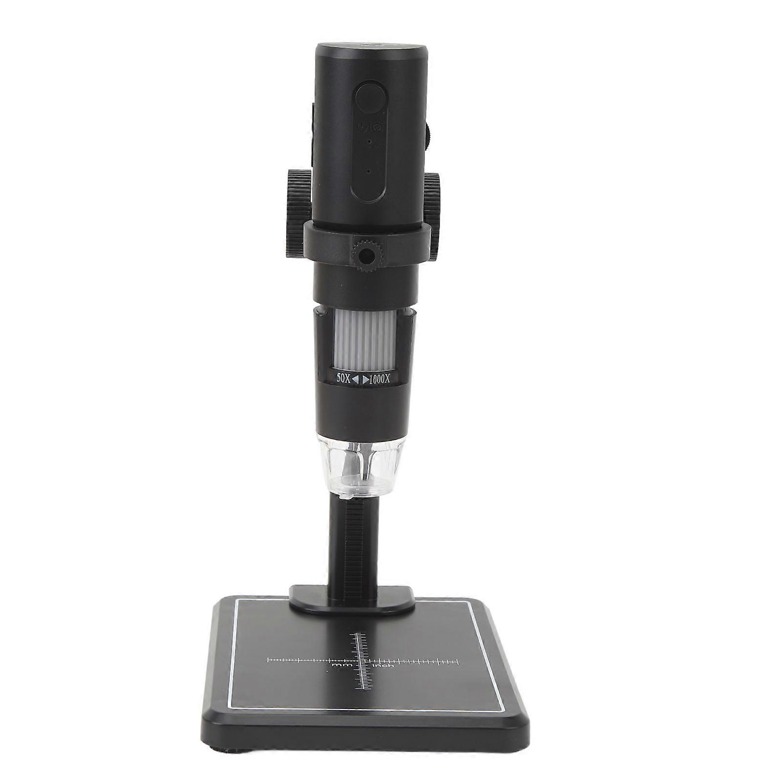 Wireless Digital Microscope Camera WiFi 50X to 1000X Magnification USB Adjustable Stand LED Light APP Portable Microscope 