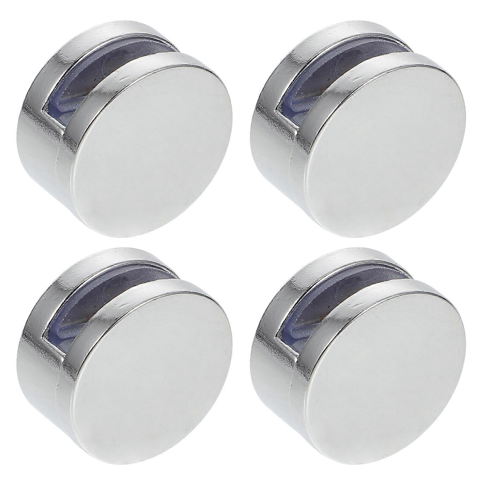 4Pcs Household Mirror Fixing Clips Practical Zinc Alloy Mirror Fixators Silver