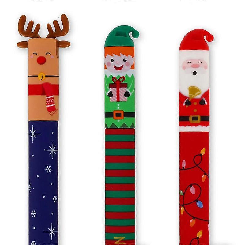 3Pcs Χριστούγεννα Διαγραφή Pen Set Legami Gel Pens Εορταστική κάλτσα Stuffer δώρα διακοπών