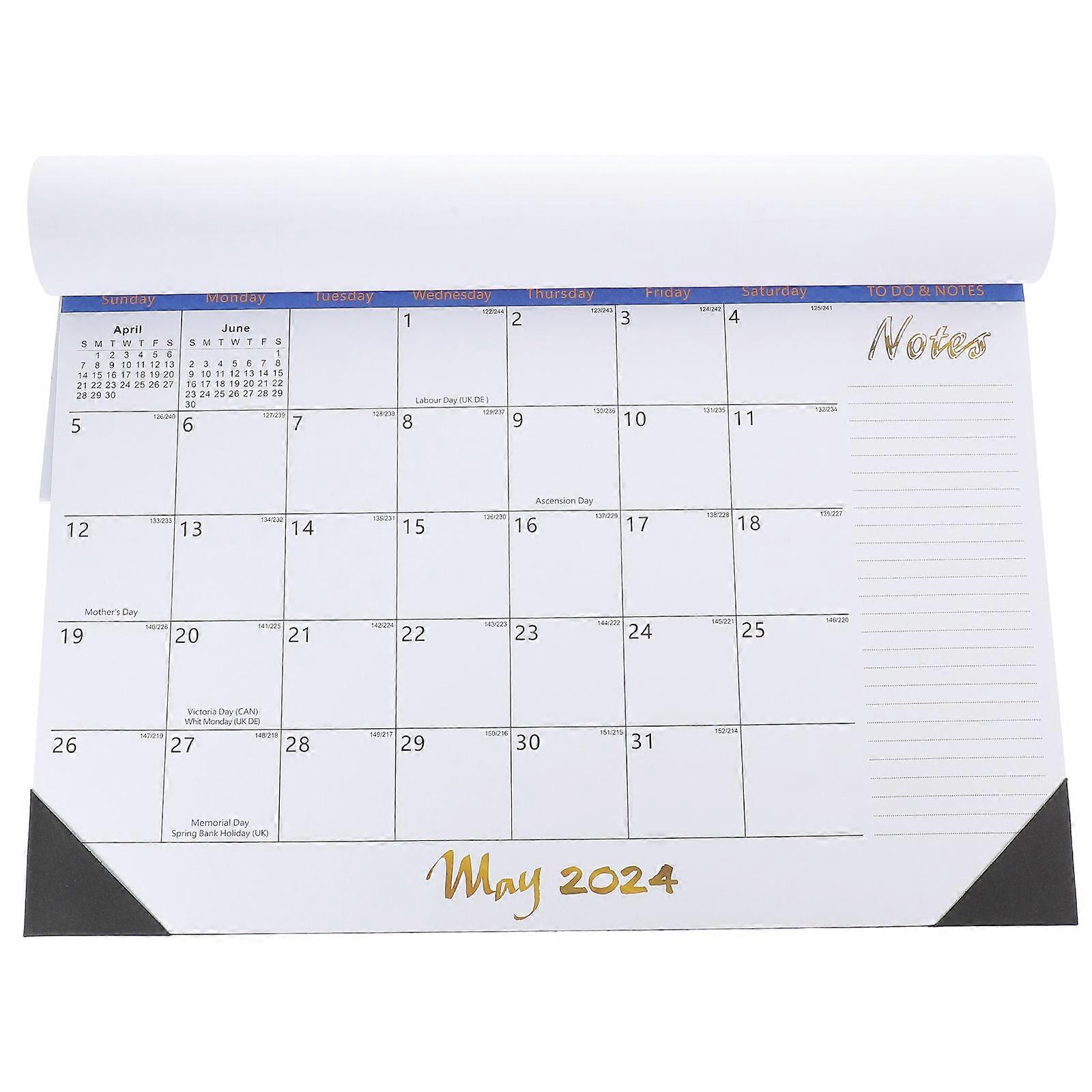 Clear Wall Calendar Planner Calendar Rectangular Shape Days For Offices Paper 43.00X35.00X0.80CM 1Pcs