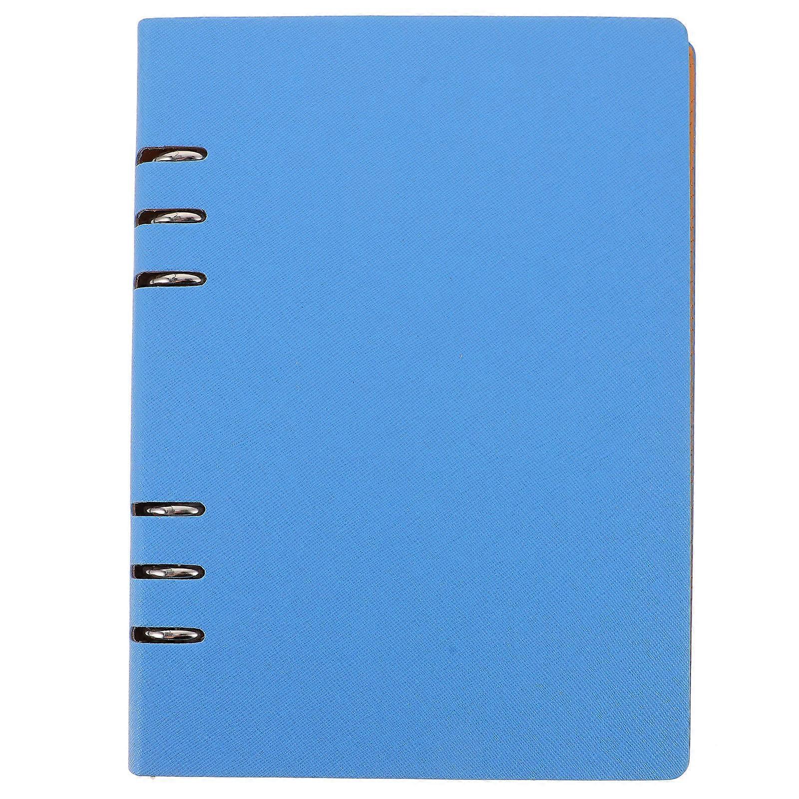 Refillable Journal Binder Rectangular Shape Writers Scheduling PU Leather 23.2x17.7x2.6cm 1Pack