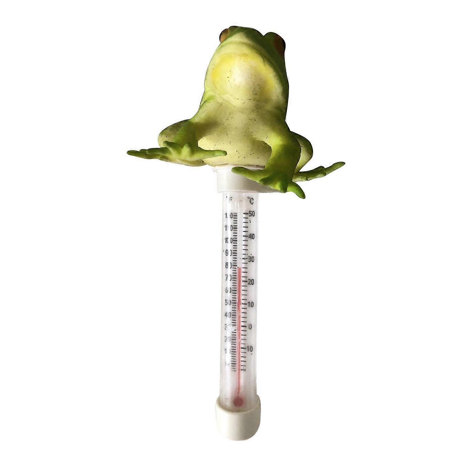 Floating Pool Thermometer Frog Shape for Easy Water Temperature Reading in Outdoor Indoor Pools Spas Hot Tubs Fish Ponds