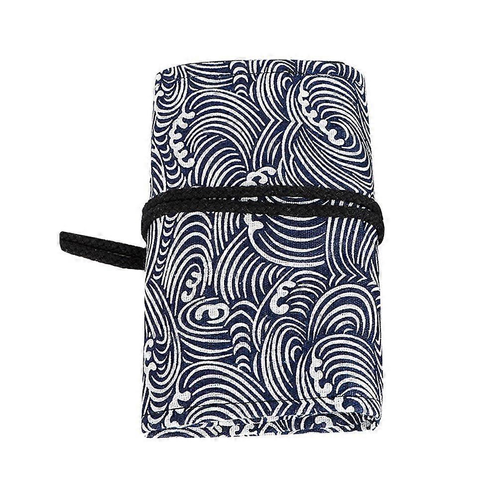 1Pc Printed Pattern Color Pen Wrap Practical Drawing Pencils Bag Pencil Roll