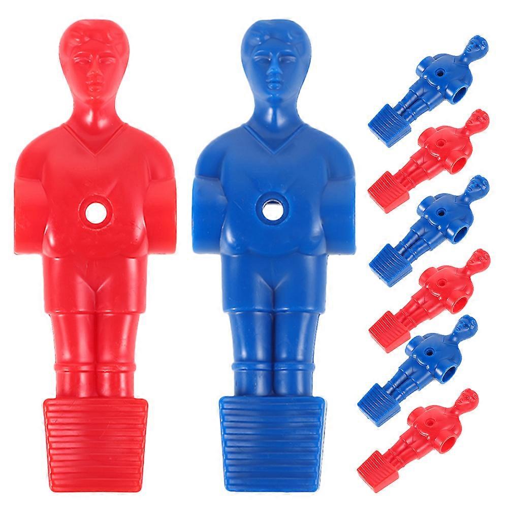 Table Soccer Game Accessories Foosball Players Set Arm Figurines Replacement Decorative Item Blue 4.13X1.38X1.18in 8Pcs