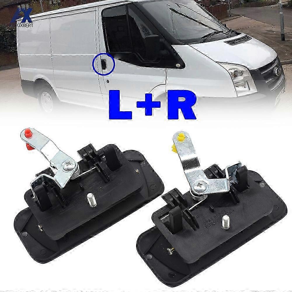2pc Outer Door Handle Set for Ford Transit Van MK6 MK7 2004-2013 Left & Right Side Replacement