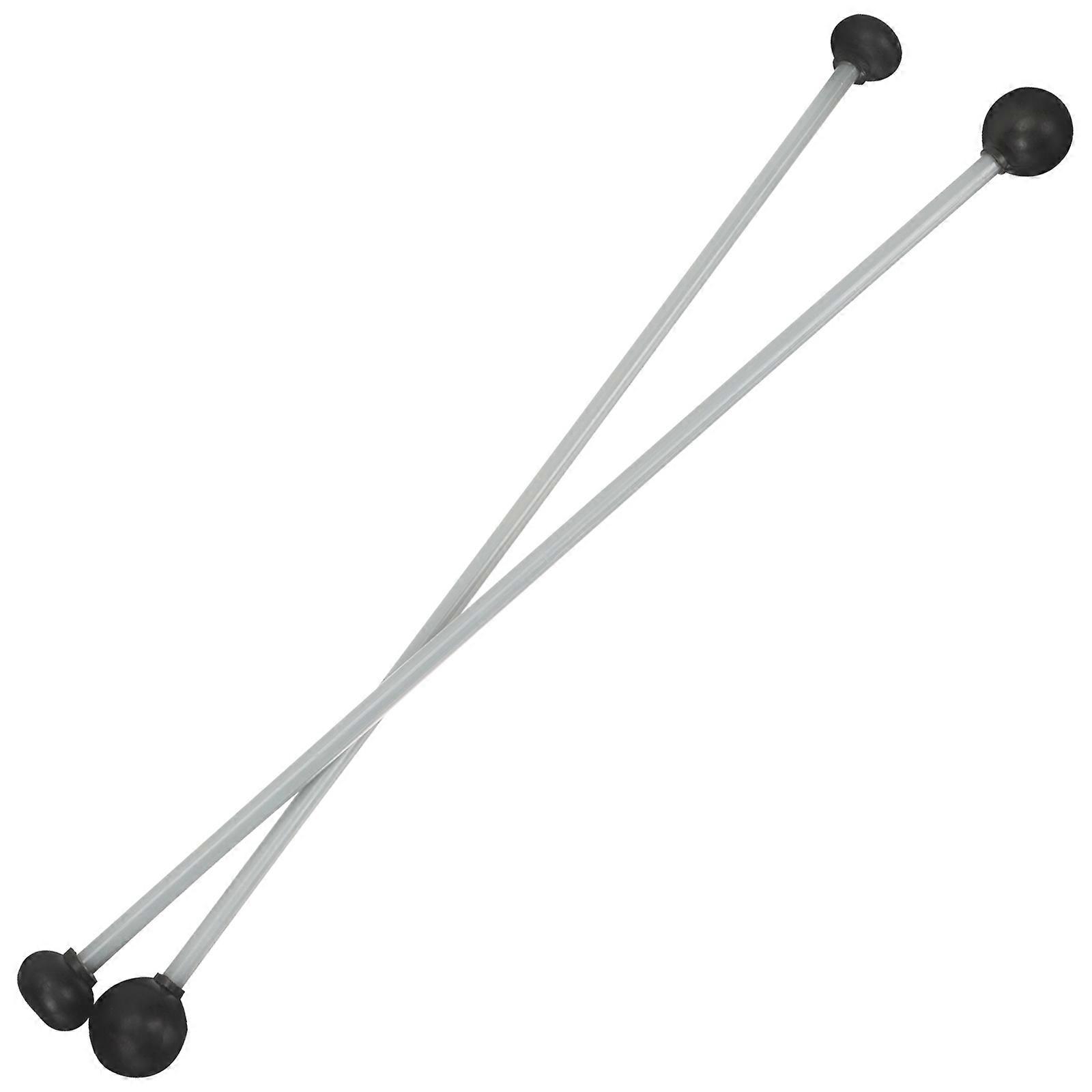 Xylophone Mallets Portable Double-Head Percussion Instrument For Performance Ergonomic Grip Rubber 2Pcs