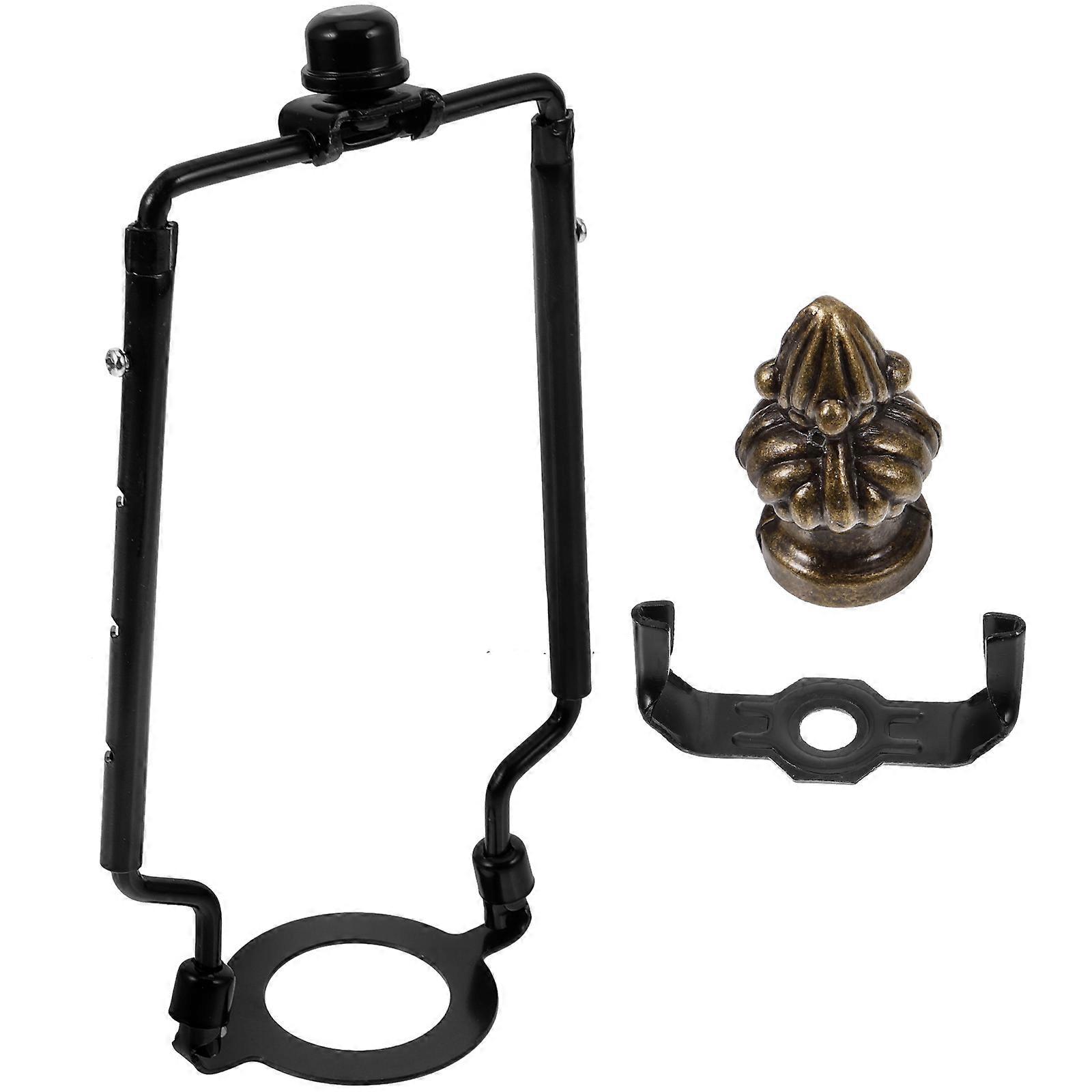 Adjustable Lamp Harp Frame Lampshade Bracket Support Lamp Shade Office Use 24.20X11.00X2.00CM Iron 1Set