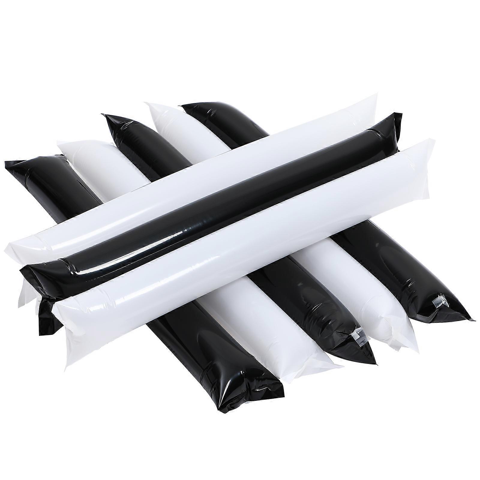 Inflatable Cheering Sticks for Sports Events and Parties Safe PE Material White Color 24pcs