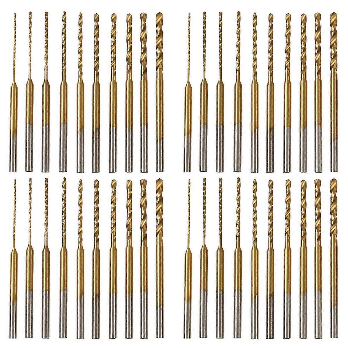 Micro-Twist Drill Bit Set-10Pcs 0.6mm-2.2mm Tiny Drill Bit 2.35 Shank