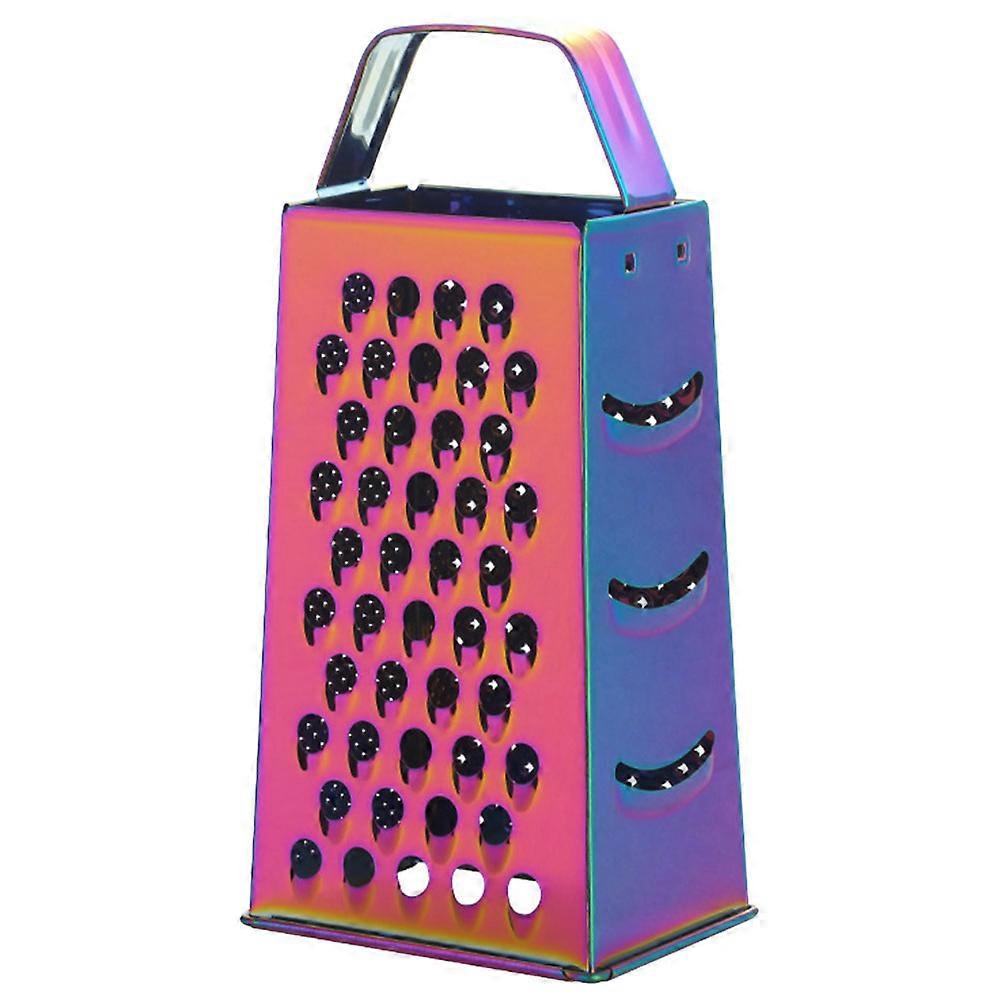 Vegetable Grating Tool Multi-Functional Thickness Adjustment Cheese Rose Gold Flat Handle Fruit Cutting 9.3X4.3X3.3in 1Pcs