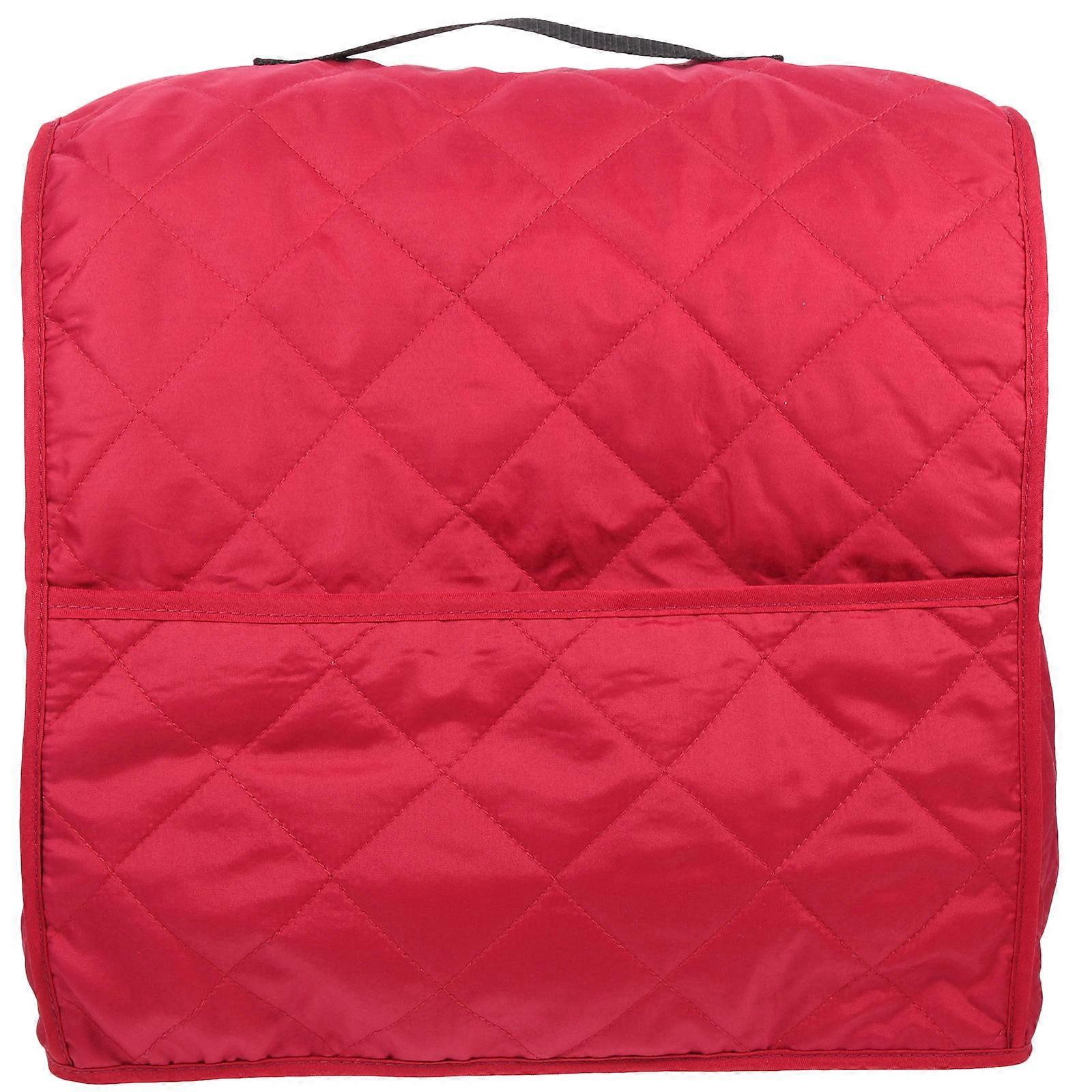 Fabric Toaster Cover Bread Maker Cover Prevents Scratches Red 34.5X22X36CM 1Pcs