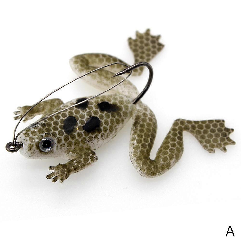 1Pcs Fishing Lure Frog Bait Fishing Hook Silicone Soft Fishing Lure