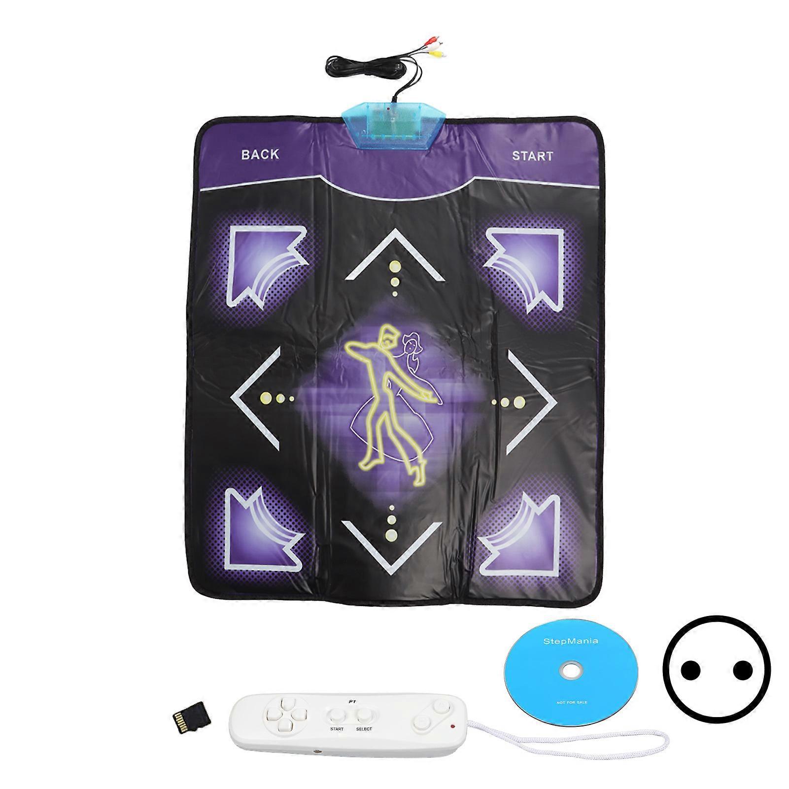 Dance Mat Soft Prevent Slip Wearable 100 Music 60 Games Dual Use Dancing Pad for TV Computer for Kids Adult 100‑240V EU Plug