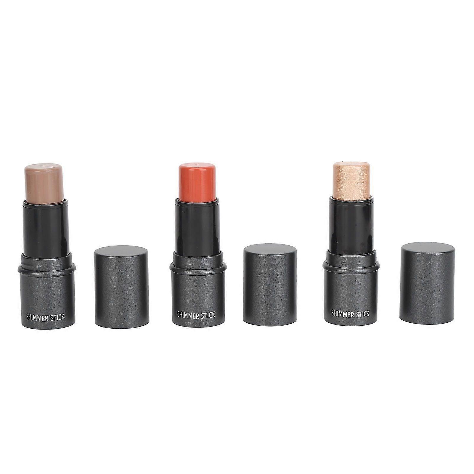 2025 Latest Model 3pcs Highlight Blush Contour Stick Professional Cream Blush ...